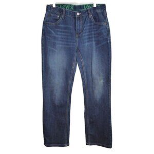 LEVIS blue 511 jeans with adjustable waist band YOUTH size 18 REG 29/31